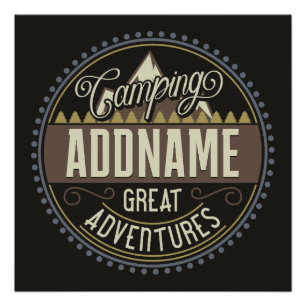 Pôster Reunião de Campanha de Viagem de Camp da Família d