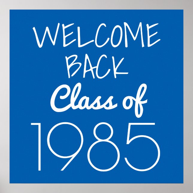 Poster Reunião de Classe | Bem-vindo de volta (Frente)