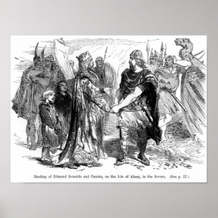 Pôster Reunião de Edmund Ironside e de Canute