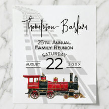 Reunião de Família Trem Vermelho