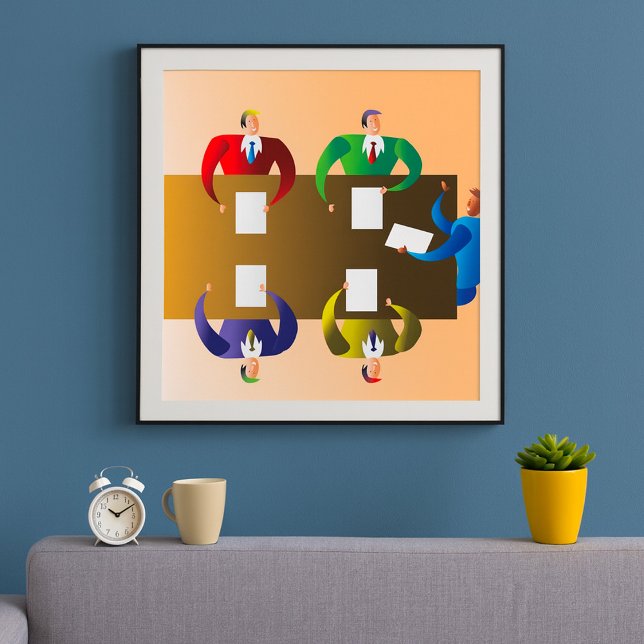 Poster Reunião de negócios (Criador carregado)