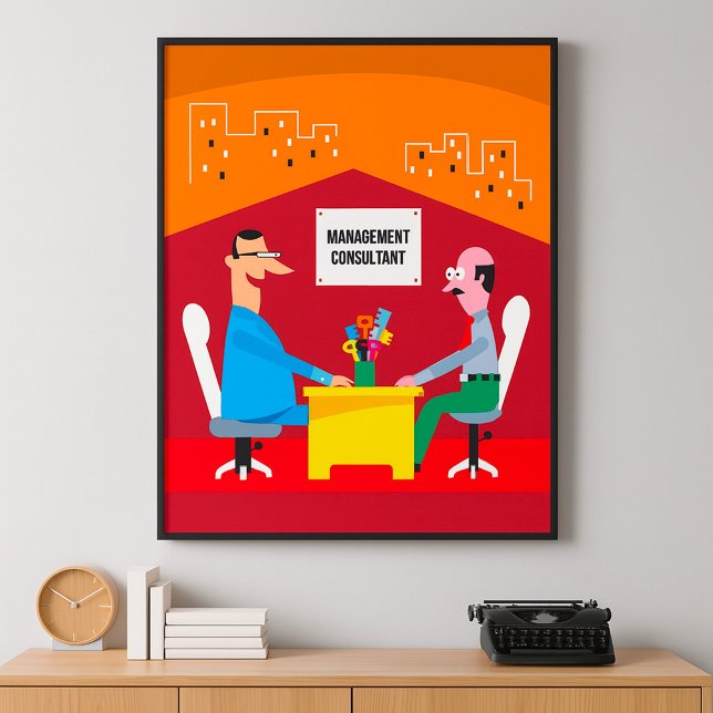 Poster Reunião do Consultor de Gerenciamento (Criador carregado)