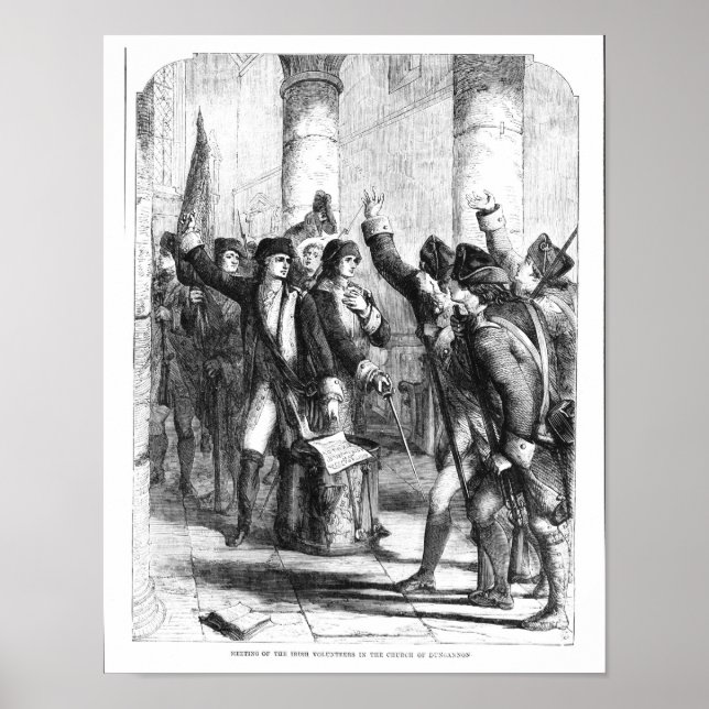 Pôster Reunião dos Voluntários Irlandeses (Frente)