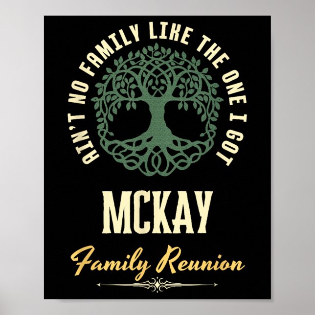 Poster Reunião Familiar 2025 Design de Combinação - Mckay (Frente)