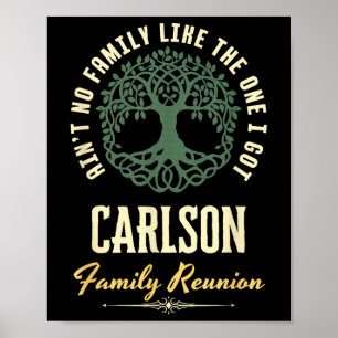 Poster Reunião Familiar 2025 Matching Design - Carlson