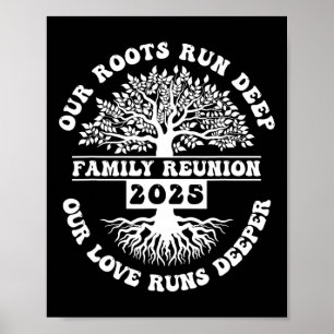 Poster Reunião Familiar 2025 Nossas Raízes Correm Profund