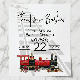 Pôster Reunião Familiar Comboio Vermelho