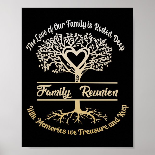 Poster Reunião Familiar O Amor Da Nossa Família (Frente)