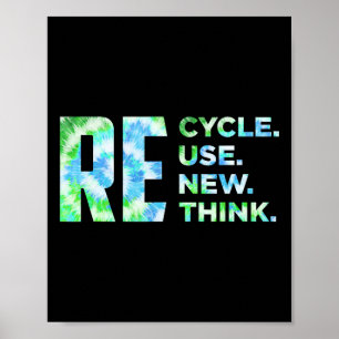 Poster Reutilização do reciclar Renovar Repensar Crise Am