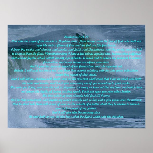 Pôster Revelação 2:18-29 (Frente)