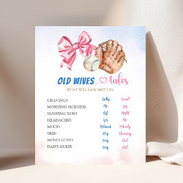 Poster Revelação de Gênero com Bolas ou Laços Contos da C