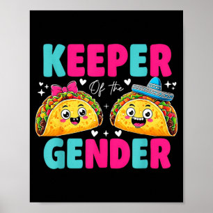 Poster revelação de gênero mexicano - guardião do taco de