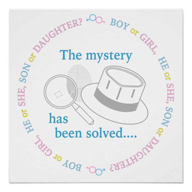 Pôster Revelação do Sexo do Bebê  (Frente)