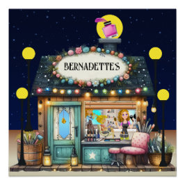 Pôster Revelou seu Salão de Beleza. Spa Sinal