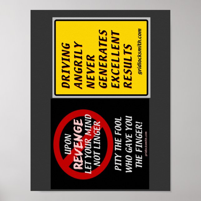 PÔSTER REVENGE+DRIVING ANGRILY-TWOFER (Frente)