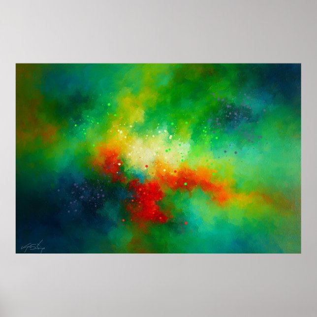 Poster Reverie Estelar Abstrato (Frente)