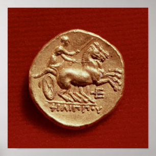 Pôster Reverso de um stater de Philip II de Macedónia