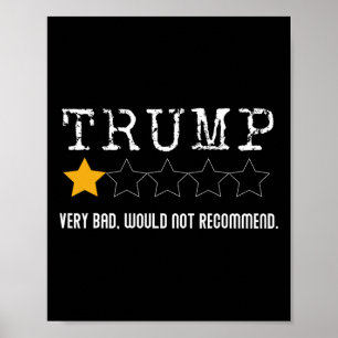 Poster Revisão Anti-Trump Muito Ruim Não Recomendaria 1
