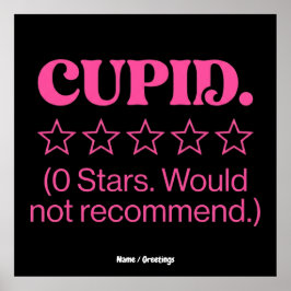 Poster Revisão do Cupido 0 Estrelas Não Recomendaria Engr