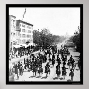 Pôster Revisão grande em Washington, C.C. 1865 do