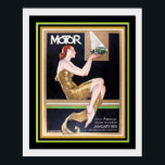 Pôster Revista de Motor do Cobrir Art Deco 16 x 20<br><div class="desc">Motor Magazine,  Art Deco,  Cobrir 16 x 20 1931</div>