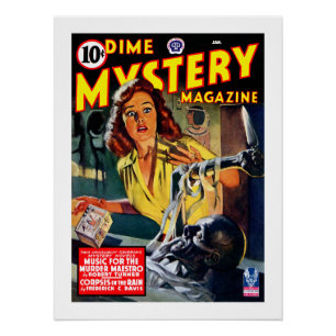 Pôster Revista Dime Mystery (Jan. 1943)