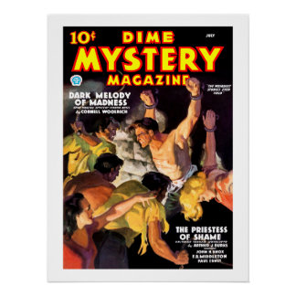Pôster Revista Dime Mystery (julho de 1935)