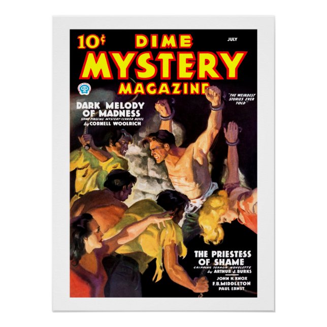 Pôster Revista Dime Mystery (julho de 1935) (Frente)