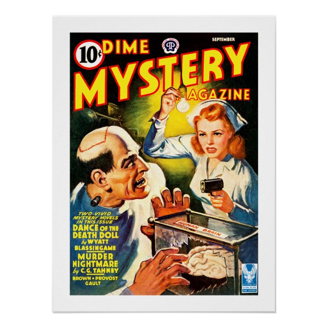 Pôster Revista Dime Mystery (Set, 1942) (Frente)