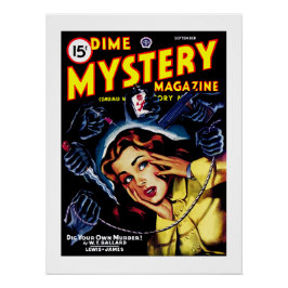 Pôster Revista Dime Mystery (Set, 1946)