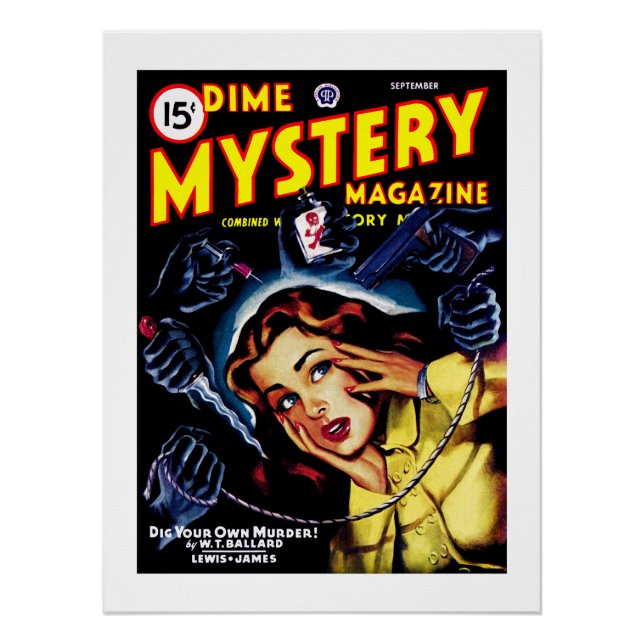 Pôster Revista Dime Mystery (Set, 1946) (Frente)