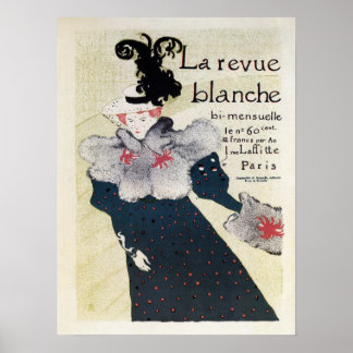 Poster Revista literária francesa Vintage e La Revue Blan