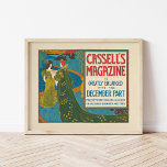 Poster Revista Vintage Cassell dezembro de 1896<br><div class="desc">Cassell’s Magazine; dezembro de (1896) | Trabalho de arte de Louis Rhead (Americano,  1857-1926),  cobrir da revista Vintage do século 19. Use as ferramentas design para adicionar texto personalizado ou personalizar a imagem.</div>