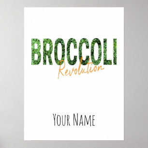 Poster Revolução do brócolis Vegias e Vegetais