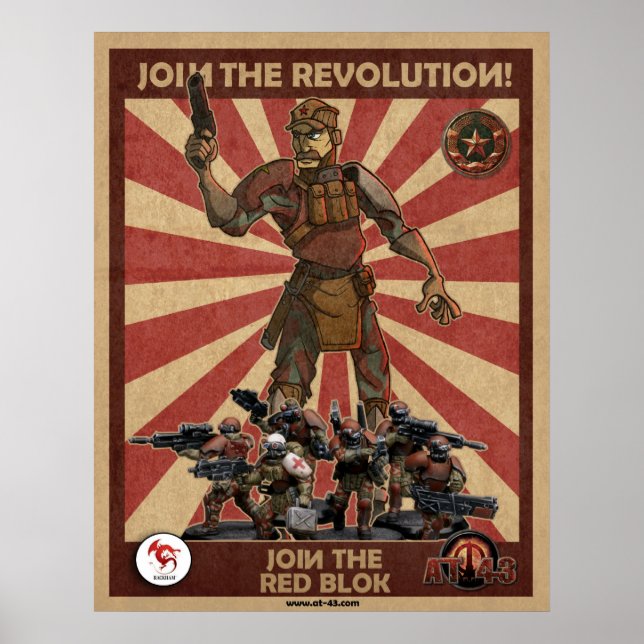 Pôster Revolução do Red Blok (Frente)