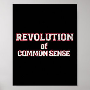 Poster Revolução Do Texto De Senso Comum Trump 45-47