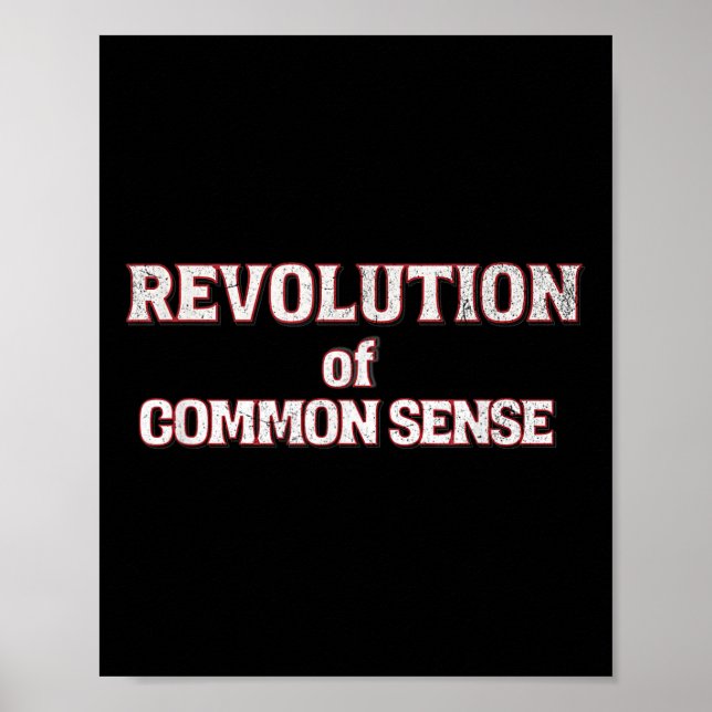 Poster Revolução Do Texto De Senso Comum Trump 45-47 (Frente)