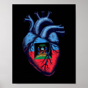 Poster Revolução Haitiana 1804 Bandeira do Haiti Dia da I