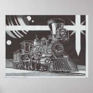 Poster Revolução Industrial à Noite