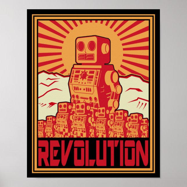 Poster Revolução Robô (Frente)