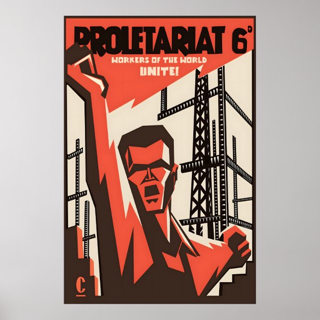 Poster Revolutionary Vision Iconic Communist Propaganda (Frente)