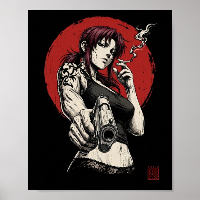 Poster Revy Estilo Japonês (Frente)
