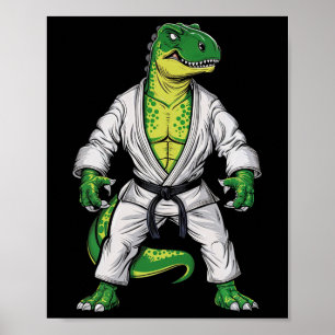 Poster Rex Martial Arts Dinossaur Jiu-jitsu Bjj Karate