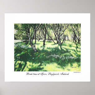 Poster Reykjavik — Arte paisagística da Islândia por Pola