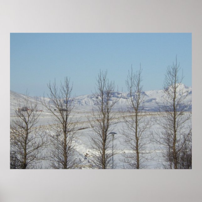 Poster Reykjavik Islândia (Frente)