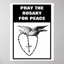 POSTER REZA AO ROSÁRIO PELA PAZ