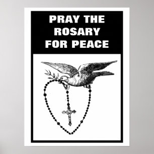 POSTER REZA AO ROSÁRIO PELA PAZ