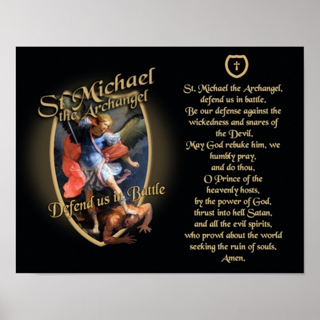 POSTER REZA PARA O SANTO MICHAEL ARCHANGEL (Frente)