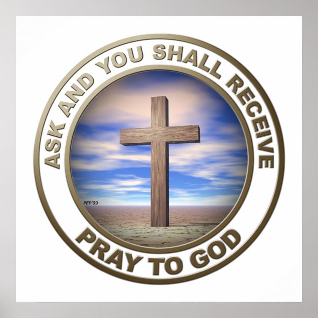 Poster Reze a Deus (Frente)