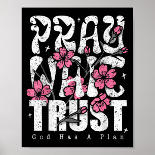Poster Reze Espere Confie Deus Tem Um Plano Fé Cristã